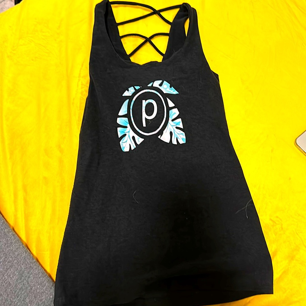 Pure Barre x Beyond Yoga spacedye shelf bra tank